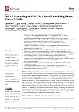 Dsrna Sequencing for RNA Virus Surveillance Using Human Clinical Samples