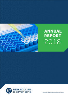 Annual Report 2017 Molecular Partners AG
