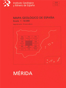 Memoria Asociada Al Mapa De La Hoja