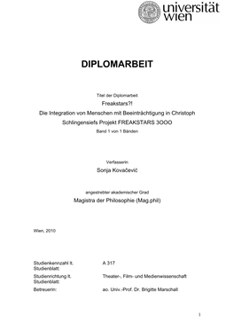 Diplomarbeit