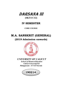 Darsana Iii (Skt4 C12)