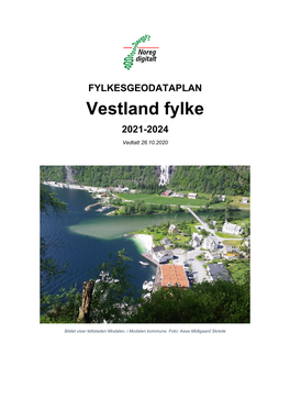 Fylkesgeodataplan for Vestland Fylke 2021-2024.Pdf