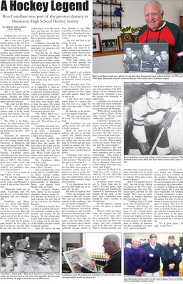 A Hockey Legend Ron Castellano Was Part of the Greatest Dynasty in Minnesota High School Hockey History