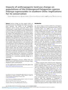 Impacts of Anthropogenic Land-Use Change on Populations of The