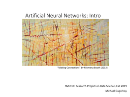 Intro to Neural Networks