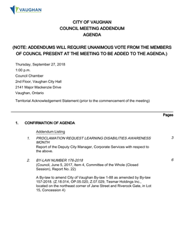 Council Agenda