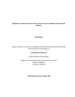 Modulation of NK Cell Function with Agonistic Α-CD137 Antibodies