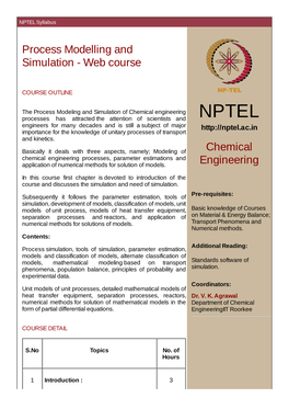 NPTEL Syllabus