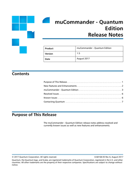 Mucommander - Quantum Edition Release Notes