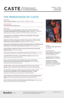 The Persistence of Caste