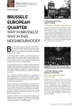 Brussels' European Quarter