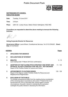 (Public Pack)Agenda Document for Executive Board, 16/06/2015 14:00
