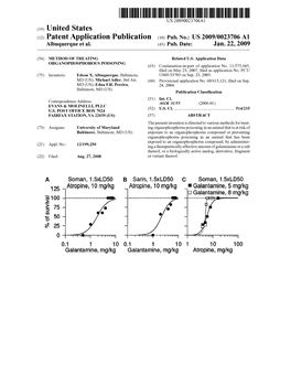 (12) Patent Application Publication (10) Pub. No.: US 2009/0023706 A1 Albuquerque Et Al