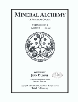 Mineral Alchemy (A Practical Course)