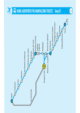 UDINE-AEROPORTO FVG-MONFALCONE-TRIESTE Linea 51 5 Z.I