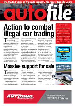 Action to Combat Illegal Car Trading
