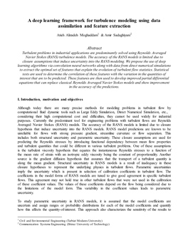 A Deep Learning Framework for Turbulence Modeling Using Data Assimilation and Feature Extraction