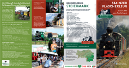 STEIERMARK FLASCHERLZUG Bahnhof Preding-Wieselsdorf