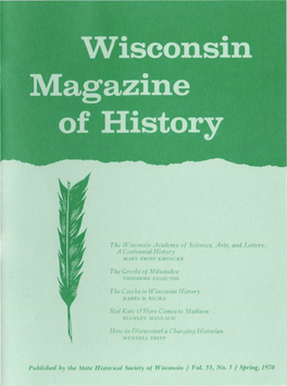 Wisconsin Magazine of History