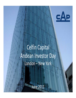 Celfin Capital Andean Investor Day London –New York