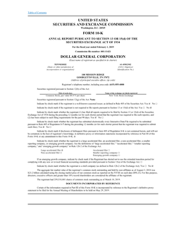 United States Securities and Exchange Commission Form