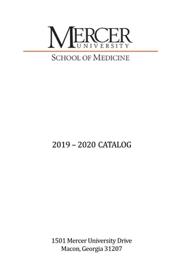 2019 – 2020 Catalog