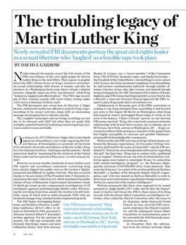 The Troubling Legacy of Martin Luther King