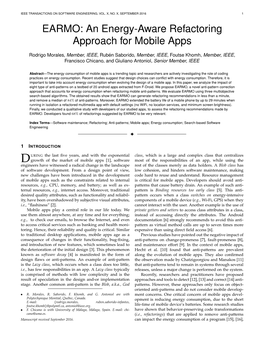 EARMO: an Energy-Aware Refactoring Approach for Mobile Apps