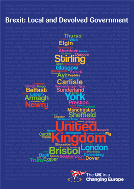 Brexit: Local and Devolved Government