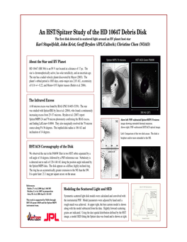 An HST/Spitzer Study of the HD 10647 Debris Disk