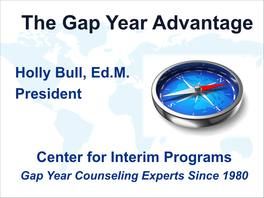 The Gap Year Advantage