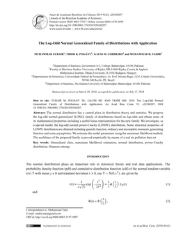 The Log-Odd Normal Generalized Family of Distributions with Application