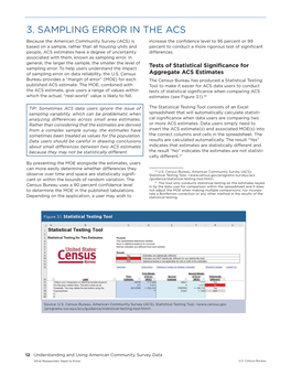 3. Sampling Error in the Acs