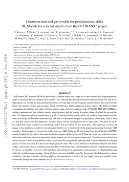 Consistent Dust and Gas Models for Protoplanetary Disks III. Models for Selected Objects from the FP7 DIANA? Project