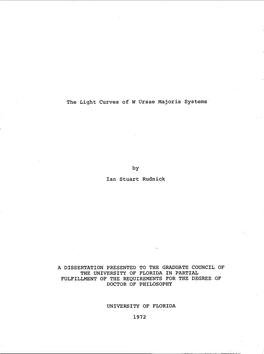 Light Curves of W Ursae Majoris Systems