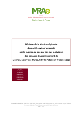 Décision De La Mission Régionale D'autorité Environnementale Après