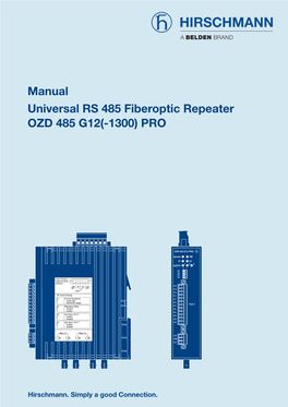 Universal RS 485 Fiberoptic Repeater OZD 485 G12(-1300) PRO