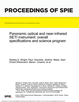 Proceedings of Spie