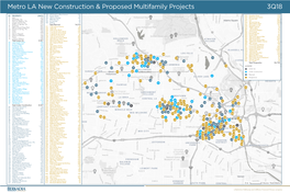 Metro LA New Construction & Proposed Multifamily Projects 3Q18