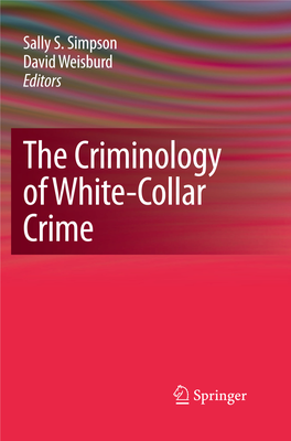 The Criminology of White-Collar Crime