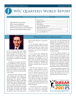 WFC Quarterly World Report