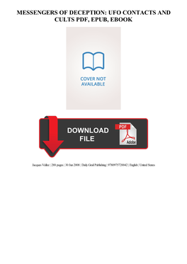 {TEXTBOOK} Messengers of Deception: UFO Contacts and Cults Ebook, Epub