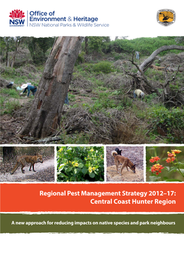 Regional Pest Management Strategy 2012–17: Central Coast Hunter Region