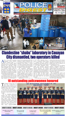 “Shabu” Laboratory in Cauayan City Dismantled, Two Operators Killed