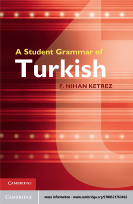 A Student Grammar of Turkish