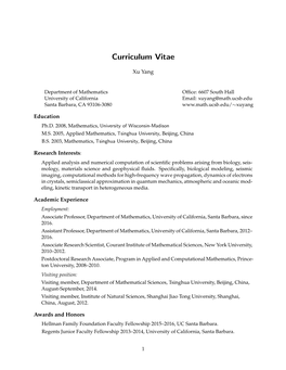 Curriculum Vitae