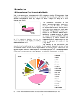 1 Introduction 1.1 Non-Sulphide Zinc Deposits Worldwide