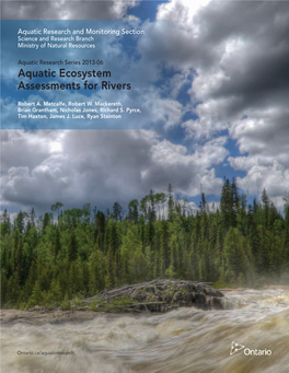 Aquatic Ecosystem Assessment for Rivers