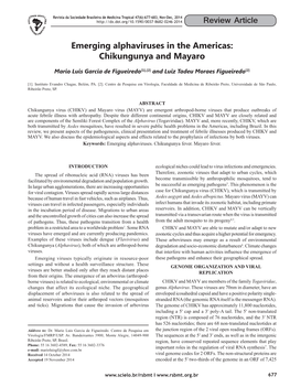 Emerging Alphaviruses in the Americas: Chikungunya and Mayaro