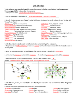 Unit 6 Review